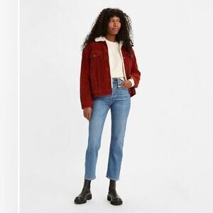 Levi's Women's Size 30 Wedgie Straight Fit Cropped Jeans Love in the Mist